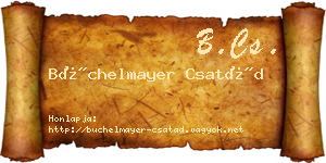 Büchelmayer Csatád névjegykártya